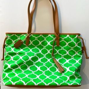 🆕 NWOT Lucy Buffett’s Lulu’s Printed Tote Bag